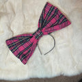 music note plaid bow sample