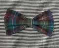 blue plaid bow