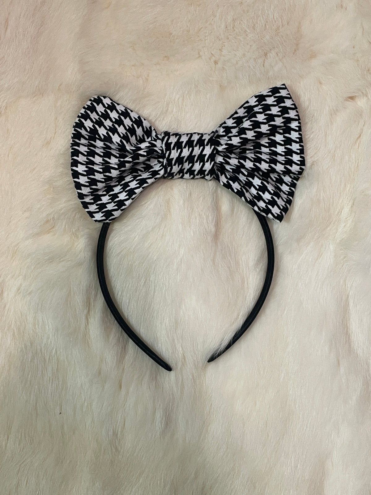 houndstooth mini bow sample