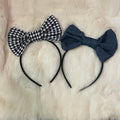 denim mini bow sample
