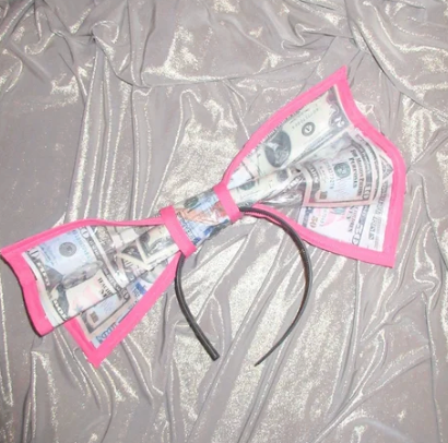 pink money bow